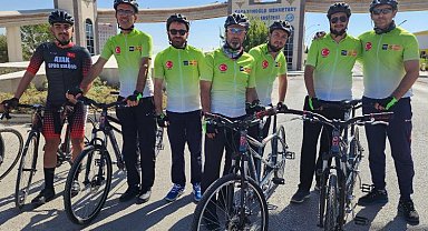 Görme engelliler farkındalıkiçin 100 kilometre pedalladı