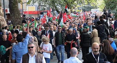 İzmit'ten Filistin'e destek yürüyüşü