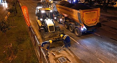 KASKİ'den tam gaz gece mesaisi