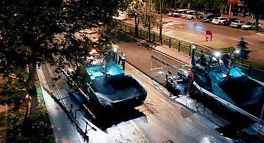 Kayseri Büyükşehir'den gece mesaisi