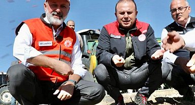 Kayseri Kocasinan'da ilk buğday ekimi