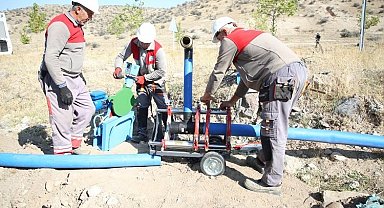 Kayseri Melikgazi'de tarımsal sulamayla yüksek su verimi