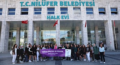 Kız çocukları Nilüfer’den dünyaya dostluk ve barış mesajı verdi