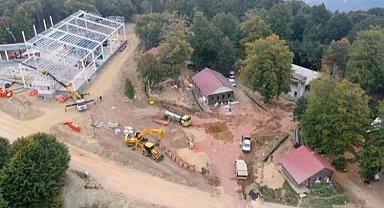 Kocaeli Kuzuyayla'daki sosyal alanlarda hummalı çalışma