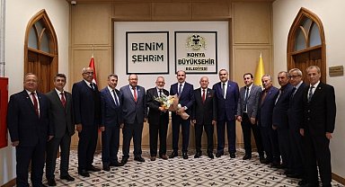 Konyalı muhtarlardan Başkan Altay'a ziyaret