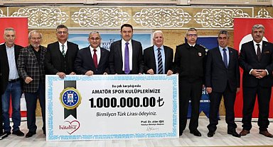 Kütahya'da amatör spor kulüplerine 1 milyon TL destek