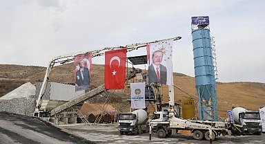 Malatya'nın beton santrali üretime başladı