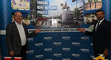 Manisa Sarıgöl'ün Kent Meydanı için yer teslimi tamam