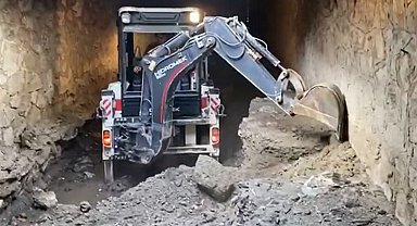 Manisa'da kapalı kesitli derelere özel temizlik