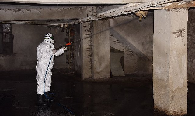 Manisa'da vektör üremelerine karşı ilaçlama