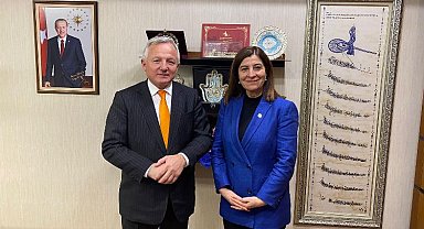 Mehmet Kerman'dan Fatma Aksal'a ziyaret