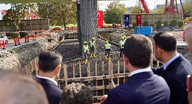 Metro hattının viyadükleri güçlendiriliyor