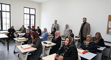 Mustafa Palancıoğlu'ndan MELMEK kurslarına ziyaret