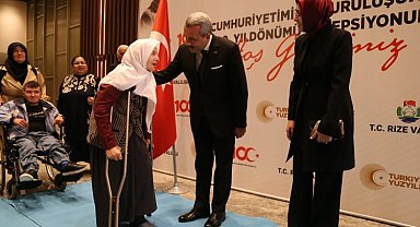 Rize'de resepsiyonun onur konuğu 112 yaşındaki çınar