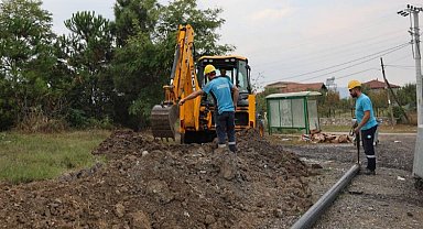 Sapanca'da Göl Mahallesi'nde altyapı çalışmaları