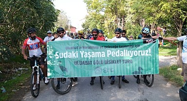 Uluabat’ın korunması için pedal çevirdiler