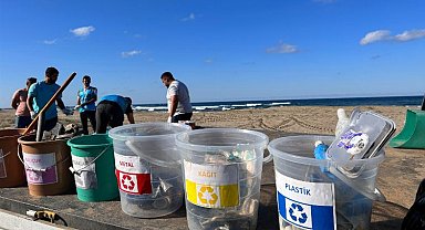 Uzunkum'dan 315 kilogram atık çıktı!