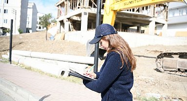 Zabıtadan inşaatlarda kum denetimi