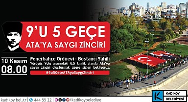 10 Kasım'da Kadıköy'de ATA'ya saygı zinciri oluşturulucak