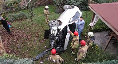 4 metre yükseklikten bahçeye düştü!' Yine ölmedik çok şükür' dedi!
