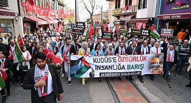 AK Gençlik Bursa'dan Filistin'e tam destek