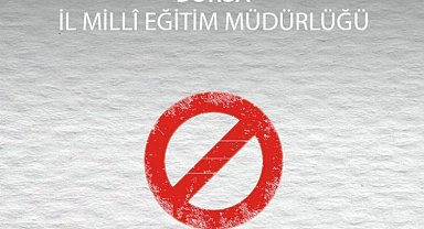 Bursa İl Milli Eğitim'den boykot kararı