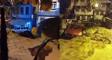 Bursa'da sağanak Tirilye'yi vurdu!