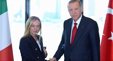 Cumhurbaşkanı Erdoğan Meloni ile görüştü