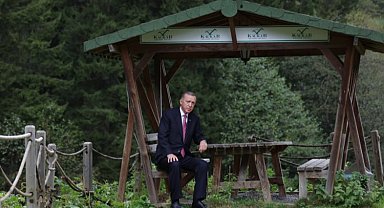 Cumhurbaşkanı Erdoğan'dan Ayder Yaylası'na ziyaret