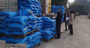 Düzce'de kömür satışı yapan işletmelere denetim