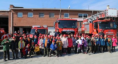 Eskişehir itfaiyesinden hem müdahale hem eğitim
