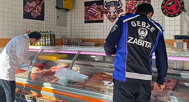 Gebze Zabıtası'ndan kasap denetimleri
