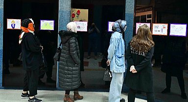 Kadına şiddete karşı karikatür sergisi