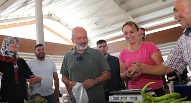 Kayseri Kocasinan'ın Ekolojik Pazarı'na yoğun ilgi
