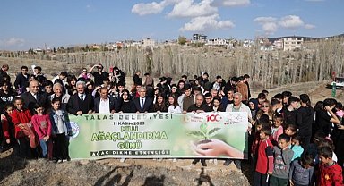 Kayseri Talas'ta ağaç dikme seferberlği