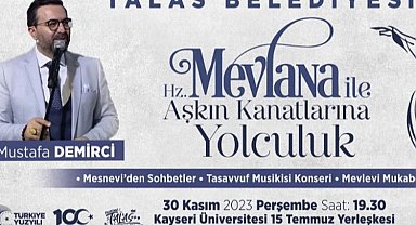 Kayseri Talas'ta Mevlana anlatılacak