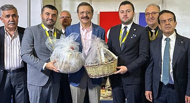 Keşan TSO standına Hisarcıklıoğlu'ndan ziyaret