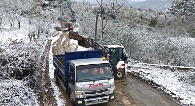 Kocaeli A Takımı kar mesaisinde