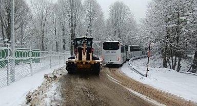 Kocaeli'nin kar kaplanları iş başında
