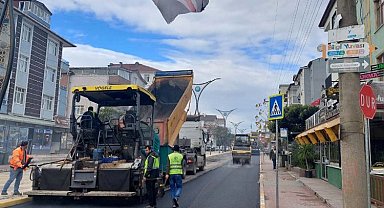 Körfez Hamit Kaplan Caddesi asfaltlandı
