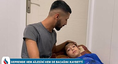 Küçük Yusuf depremde hem ailesini, hem de bacağını kaybetti!