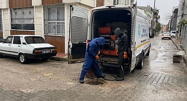 Manisa Büyükşehir ve MASKİ sağanak yağışa karşı sahada