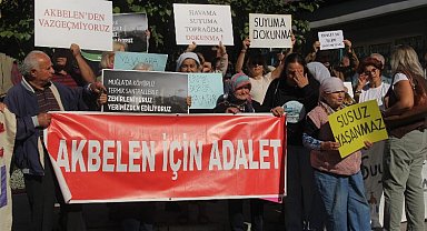 Muğla'da DSİ önünde 'su hakkı' talebi