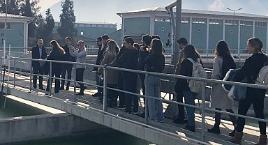 Tıp öğrencilerinden Manisa Merkez Atıksu Arıtma Tesisi'ne gezi