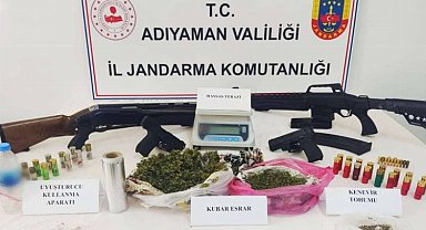Adıyaman'da iki adrese uyuşturucu operasyonu: 2 gözaltı