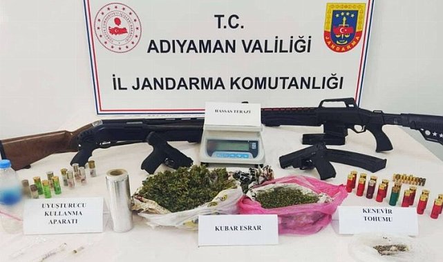 Adıyaman'da iki adrese uyuşturucu operasyonu: 2 gözaltı