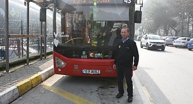 Balıkesirli şoför rahatsızlanan yolcuyu hastaneye yetiştirdi