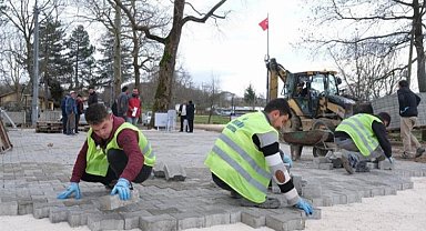 Bursa İnegöl'de Karahasanlar parke taşa kavuştu