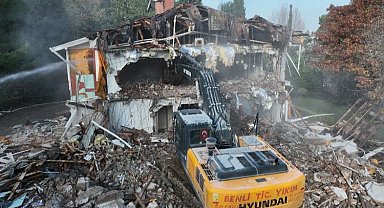 Bursa'da 'Başkanlık Konutu'nda yıkım tamamlandı