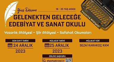 Diyarbakır'da 'Yazarlık Atölyesi' başvuruları başladı